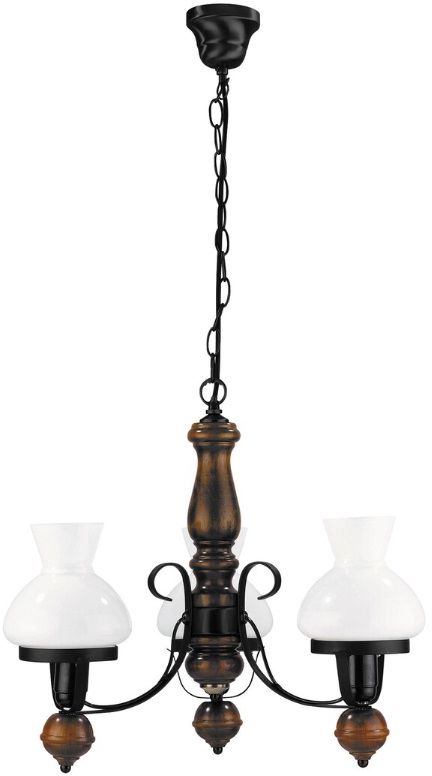 Rabalux Petronel függőlámpa 3x60 W fekete-barna 7078