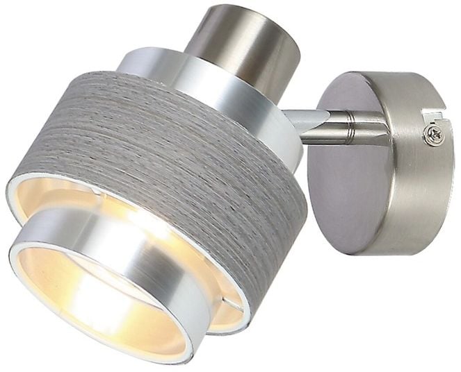 Rabalux Basil oldalfali lámpa 1x40 W króm-szürke-szatén 5379