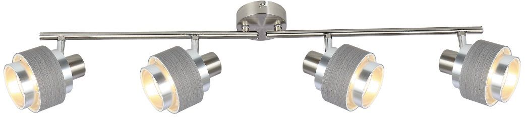 Rabalux Basil mennyezeti lámpa 4x10 W króm-szürke-szatén 5382