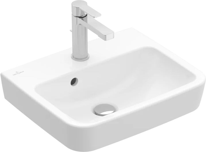 Villeroy & Boch O.Novo mosdótál 45x37 cm négyszögletes klasszikus fehér 43444LR1