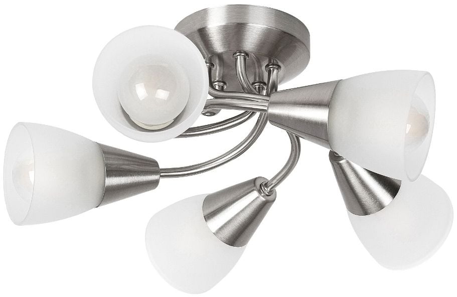 Rabalux Connor mennyezeti lámpa 5x40 W króm-szatén-opál üveg 5691