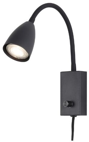 Rabalux Mika oldalfali lámpa 1x25 W fekete 6719
