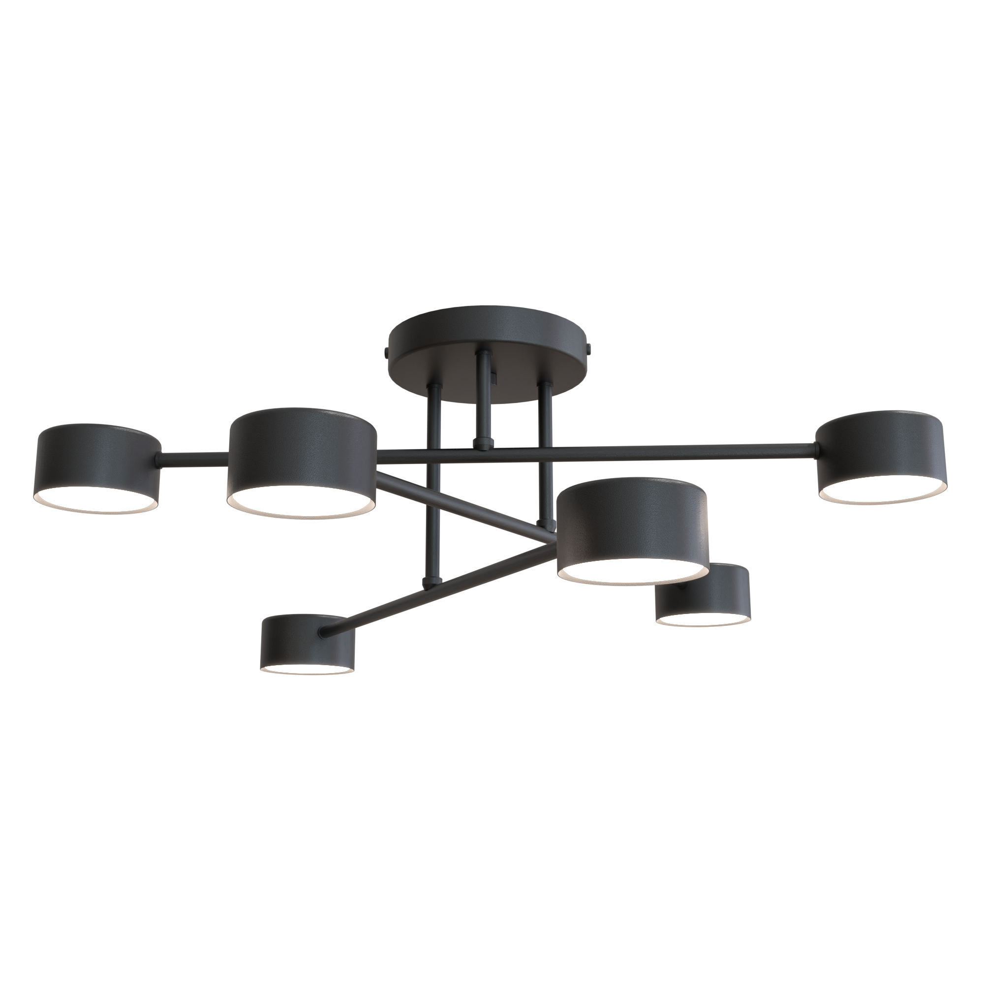 Emibig Halo függőlámpa 6x10 W fekete 1355/6