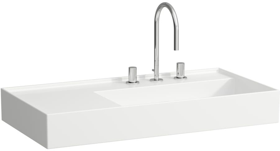 Laufen Kartell mosdótál 90x46 cm négyszögletes fehér H8103390001581