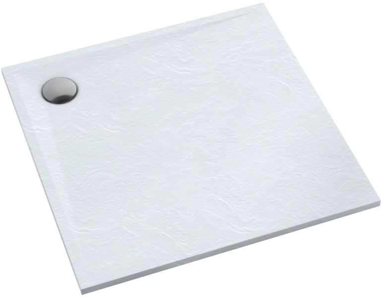 Schedline Libra White Stone négyzet alakú zuhanytálca 90x90 cm fehér 3SP.L1K-9090/B/ST