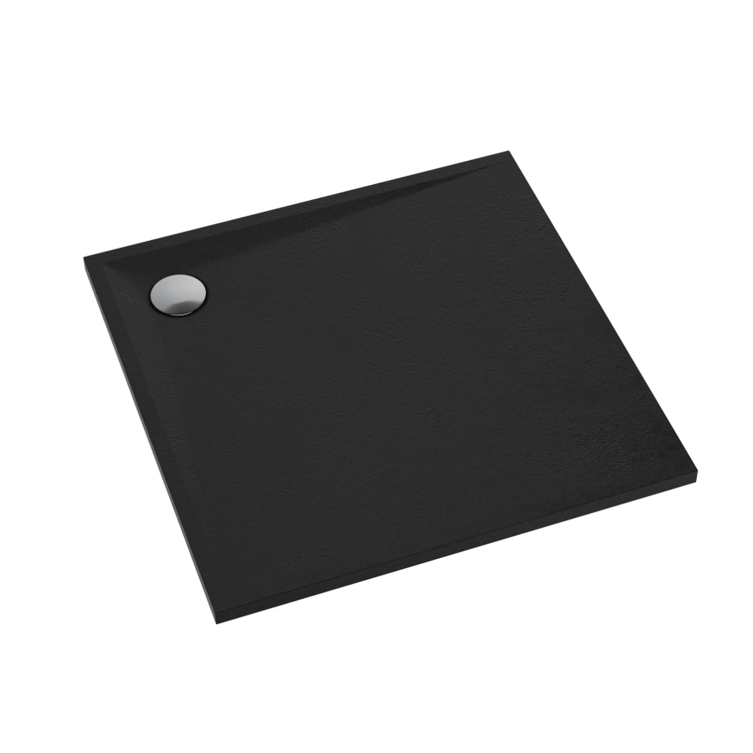 Schedline Libra Black Stone négyzet alakú zuhanytálca 90x90 cm fehér 3SP.L1K-9090/C/ST