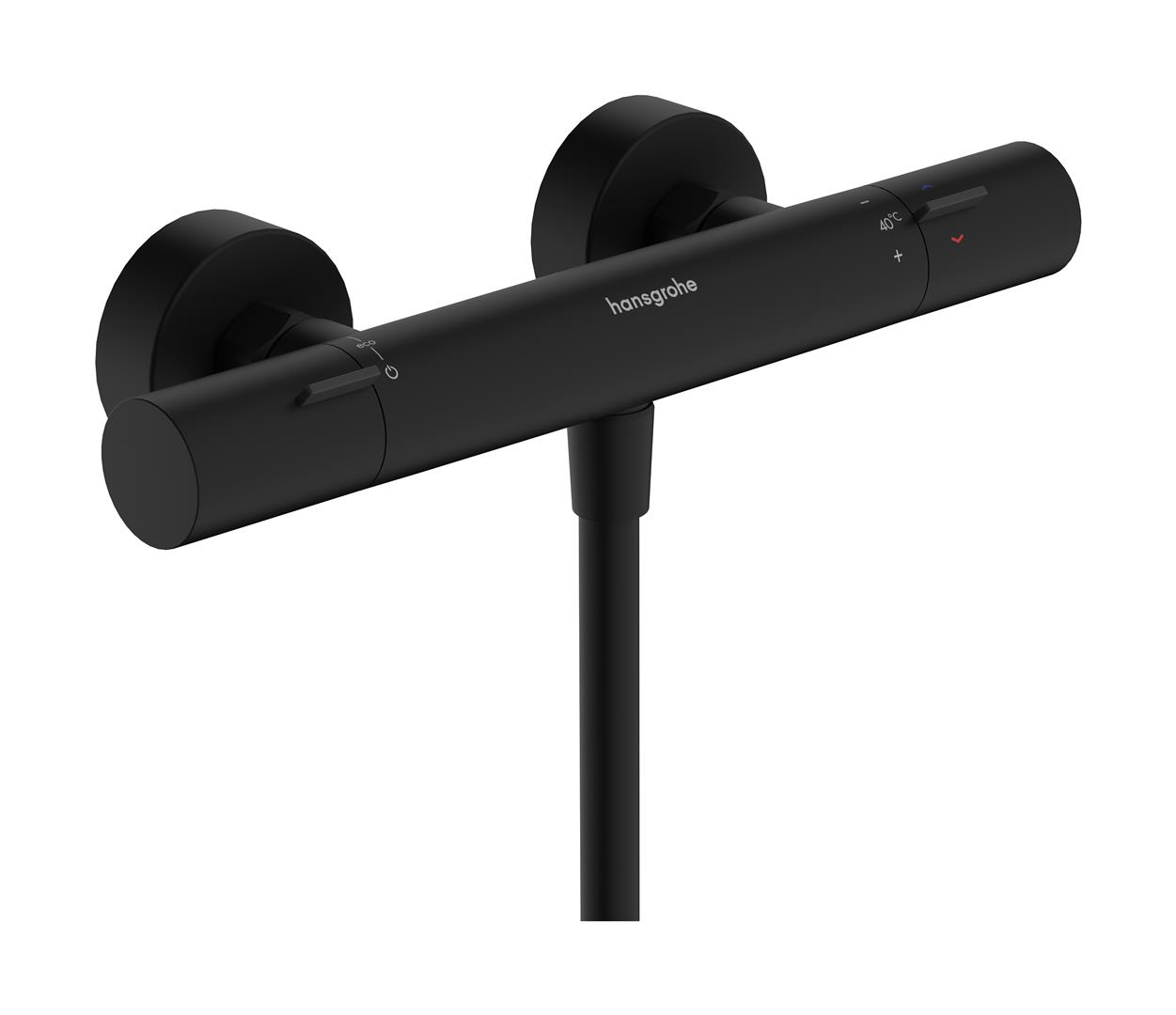 Hansgrohe Ecostat Fine zuhanycsaptelep fal z termosztáttal fekete 13324670