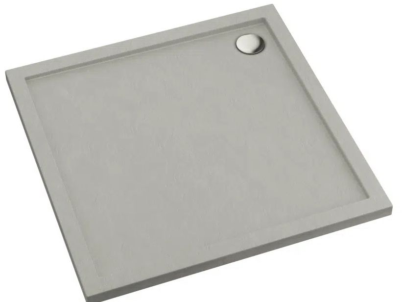 Schedline Sharper négyzet alakú zuhanytálca 90x90 cm cement 3S.S1K-9090/CT/ST