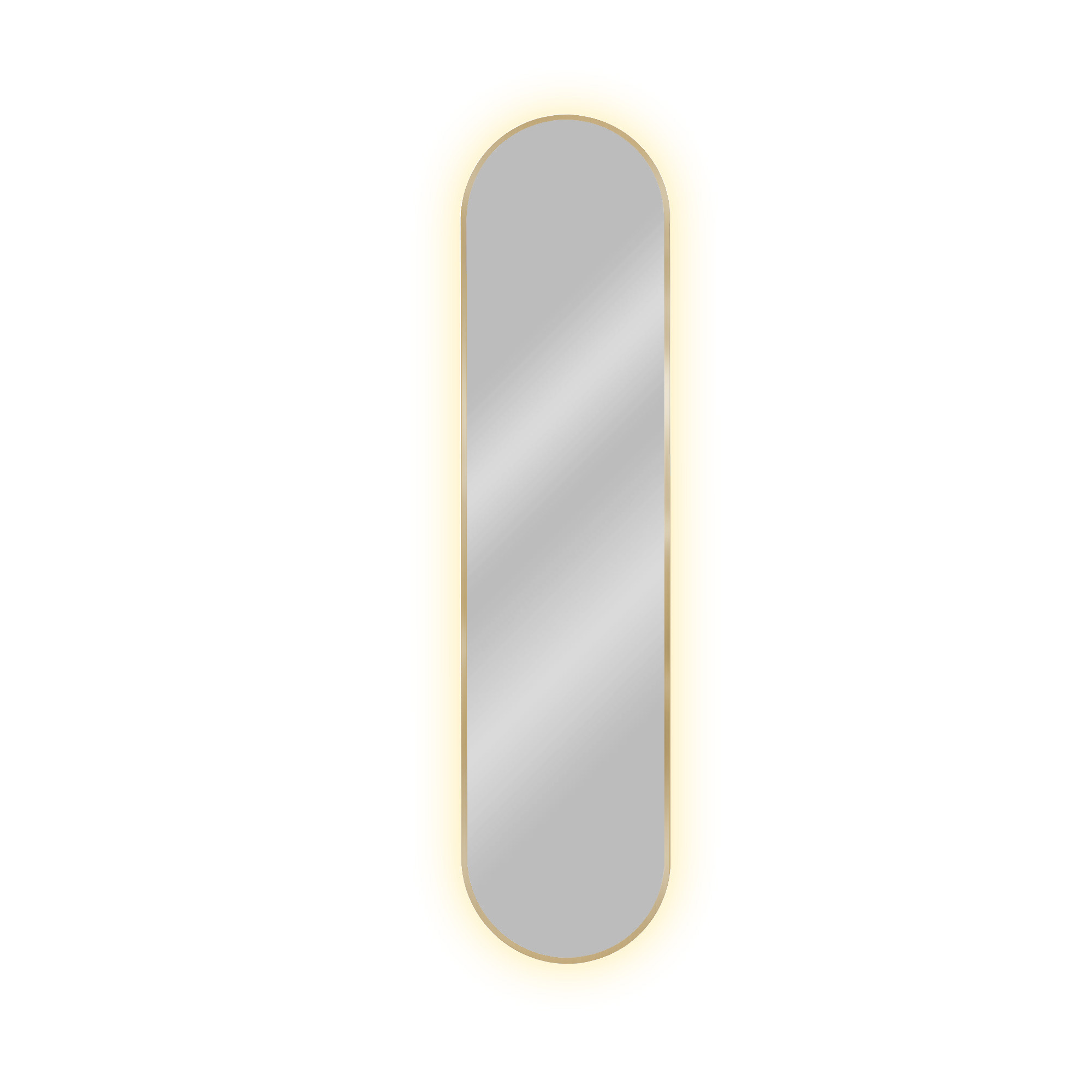 Baltica Design Tiny Border Pastille tükör 50x110 cm ovális világítással arany 5904107928999