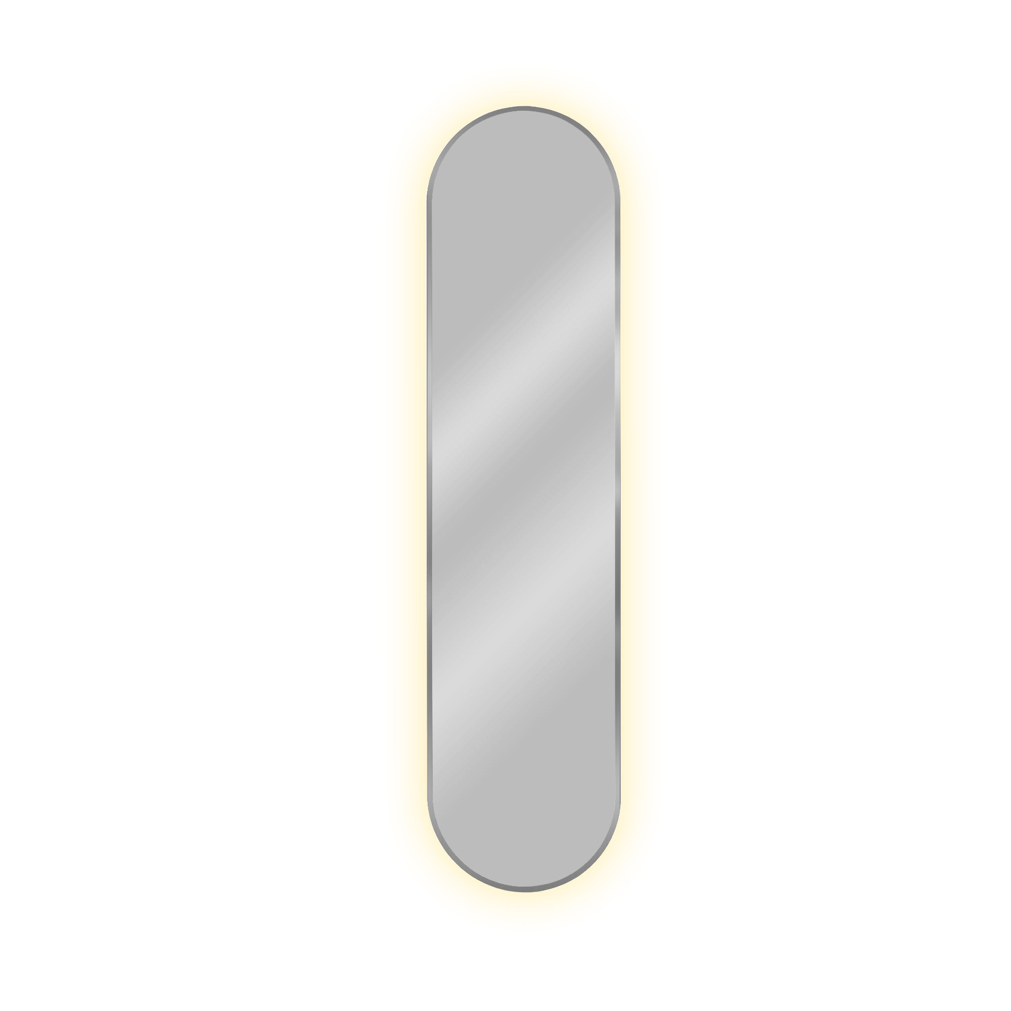 Baltica Design Tiny Border Pastille tükör 50x100 cm ovális ezüst 5904107929194
