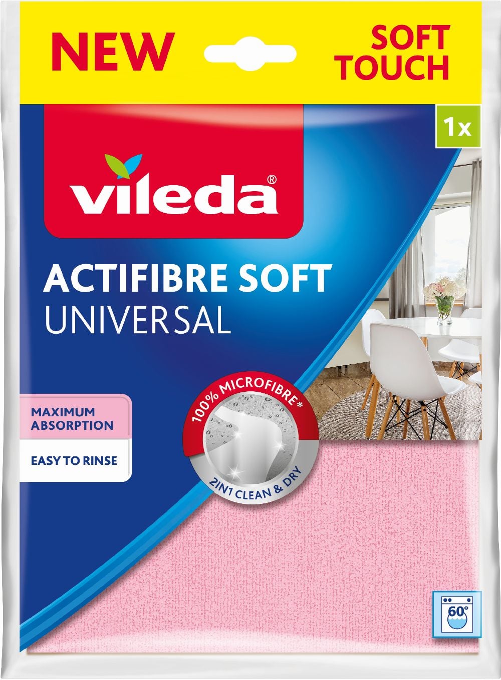Vileda Actifibrte Soft törlőkendő 171805