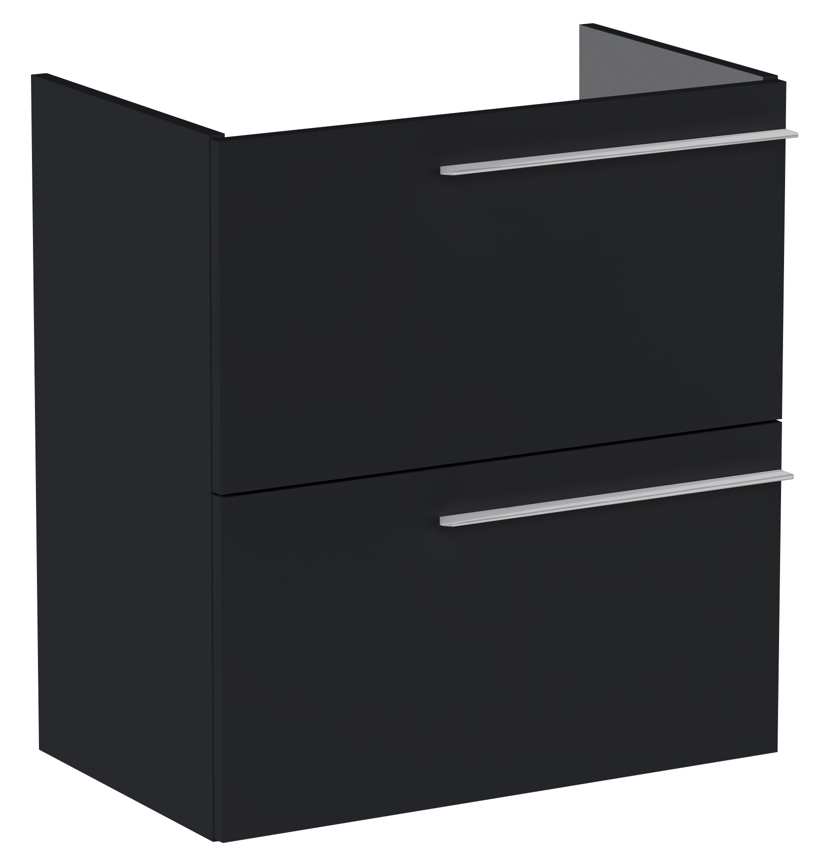 Roca Ella szekrény 58.5x34.6x63.5 cm mosdókagyló alá akasztható fekete A857778532