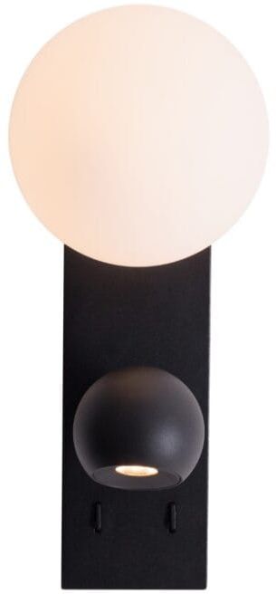 MaxLight Atom oldalfali lámpa 2x5 W fekete W0351
