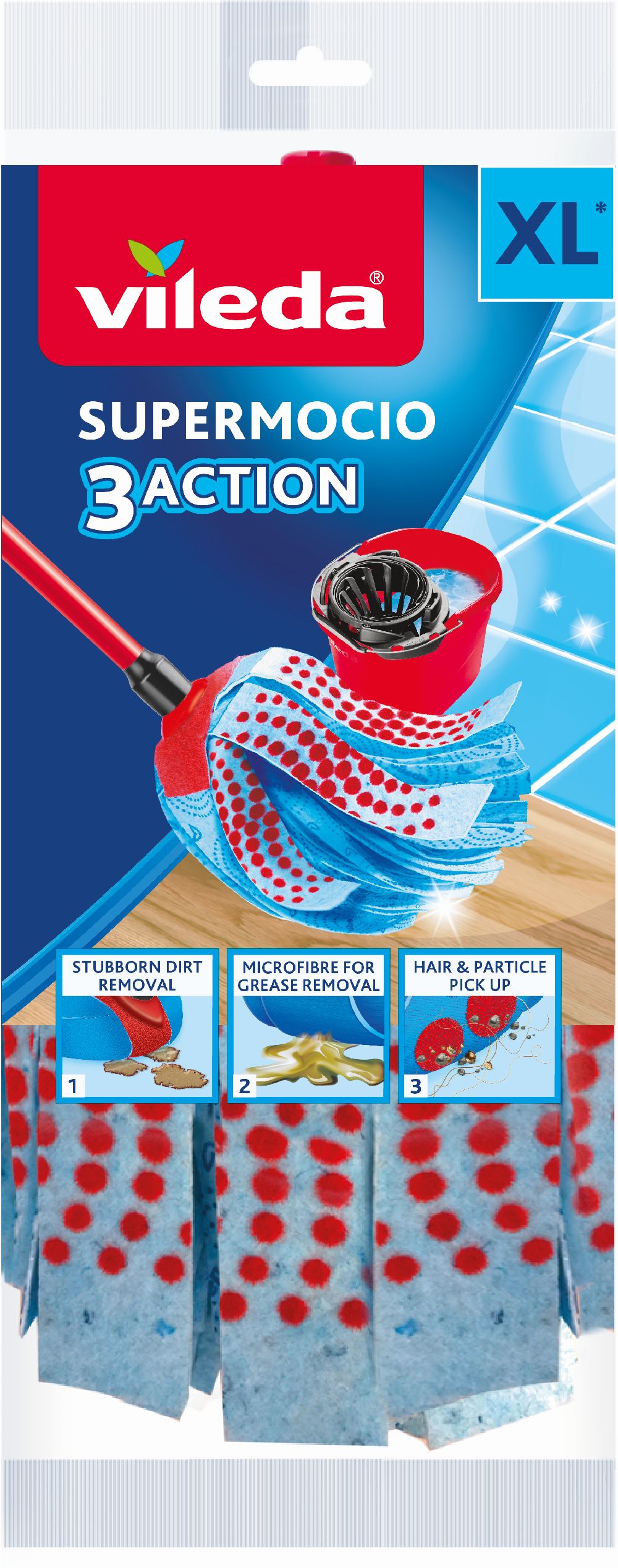 Vileda 3Action Velour XL felmosórongy 167968