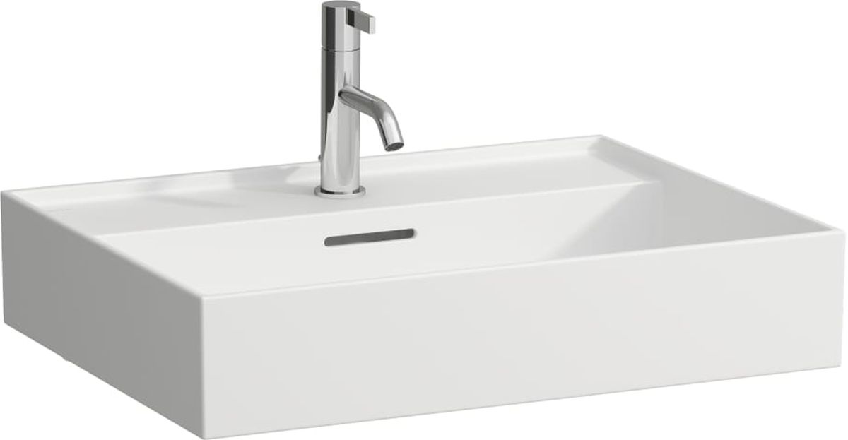 Laufen Kartell mosdótál 60x46 cm négyszögletes klasszikus-beépíthető fehér matt H8103337571041