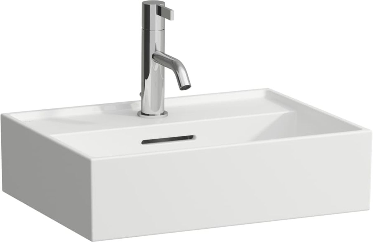 Laufen Kartell mosdótál 45x34 cm négyszögletes klasszikus fehér matt H8153307571041