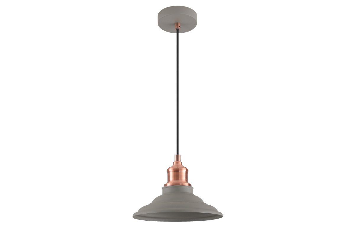 GTV Loret függőlámpa 1x40 W szürke/hamvas OS-LOR-M-E27-15-DEC