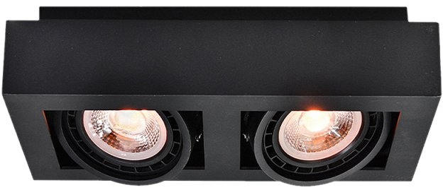 GTV Loid mennyezeti lámpa 2x40 W fekete OS-LOID-2GU10-10-DEC