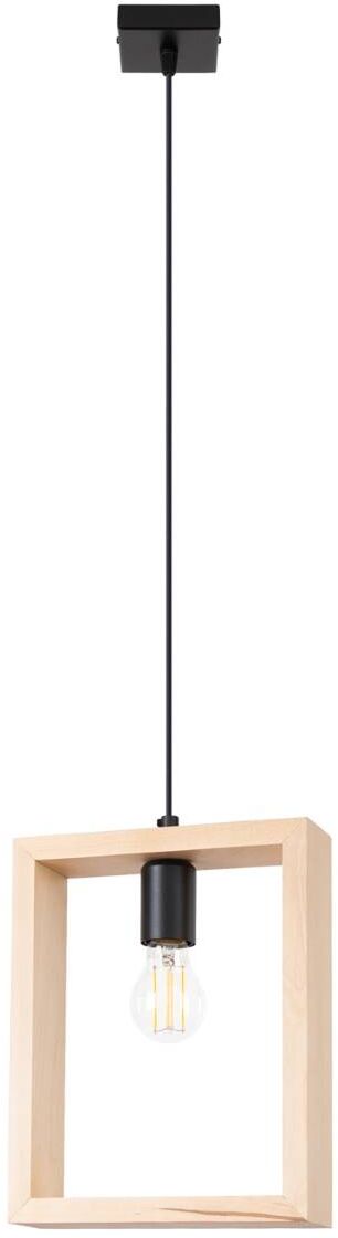 Sollux Lighting Aries függőlámpa 1x15 W fa SL.1310