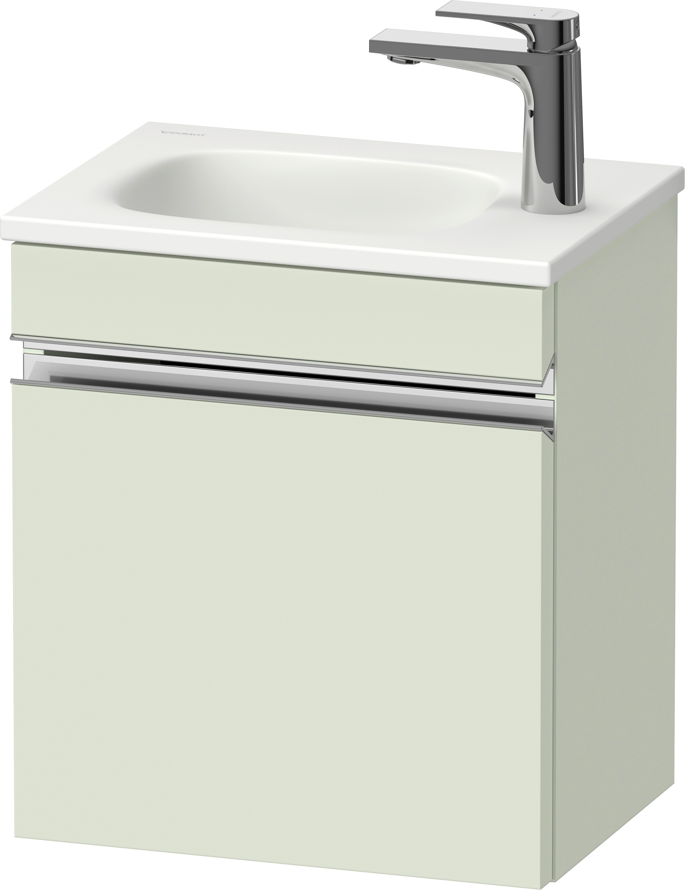 Duravit Sivida szekrény 40x29.5x44 cm mosdókagyló alá akasztható zöld-króm SV4649R10HH0000