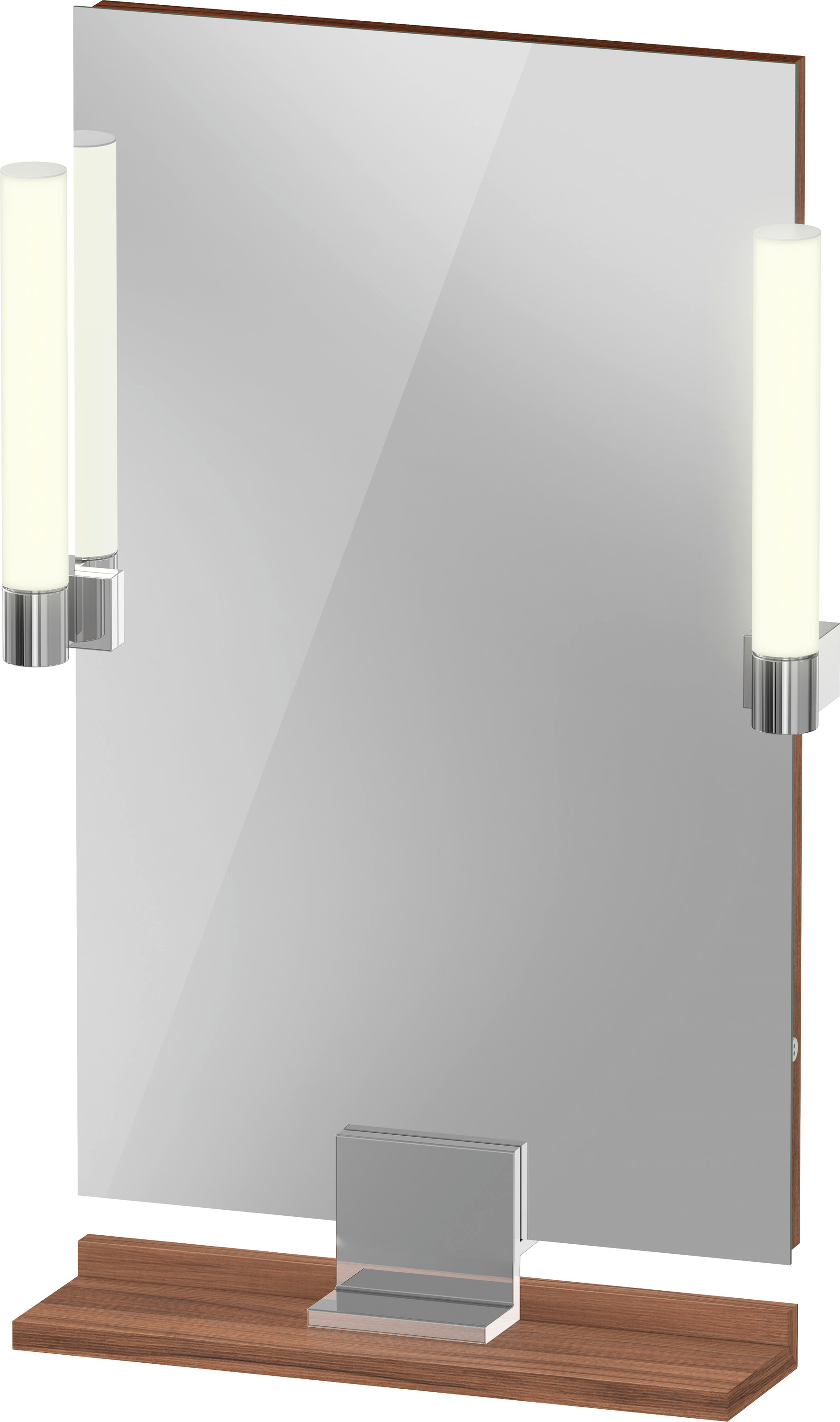 Duravit Sivida tükör 45x65 cm négyszögletes világítással króm-fa SV7420010790000