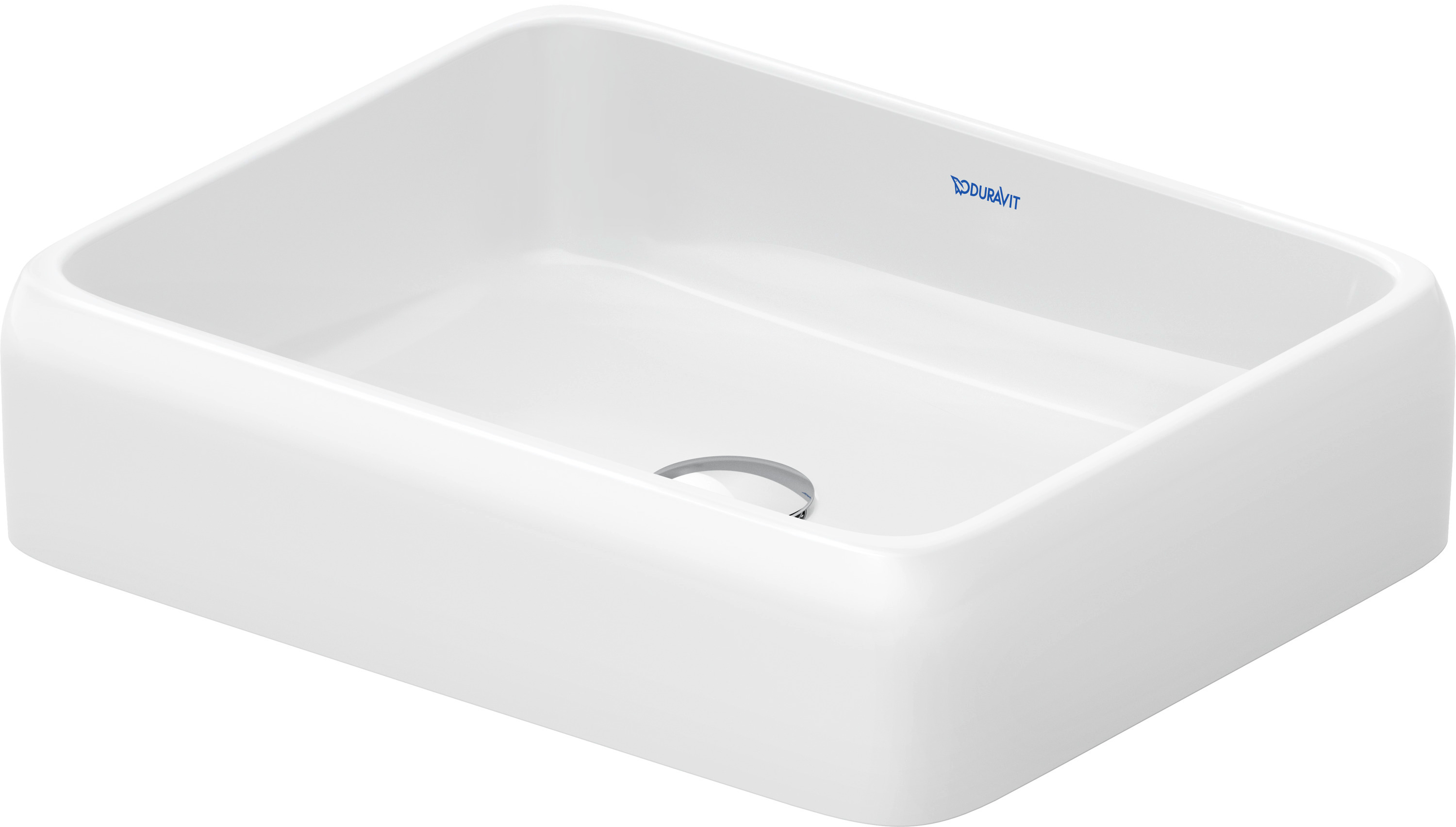 Duravit Qatego mosdótál 50x40 cm négyszögletes mosdótálak fehér 2383500079