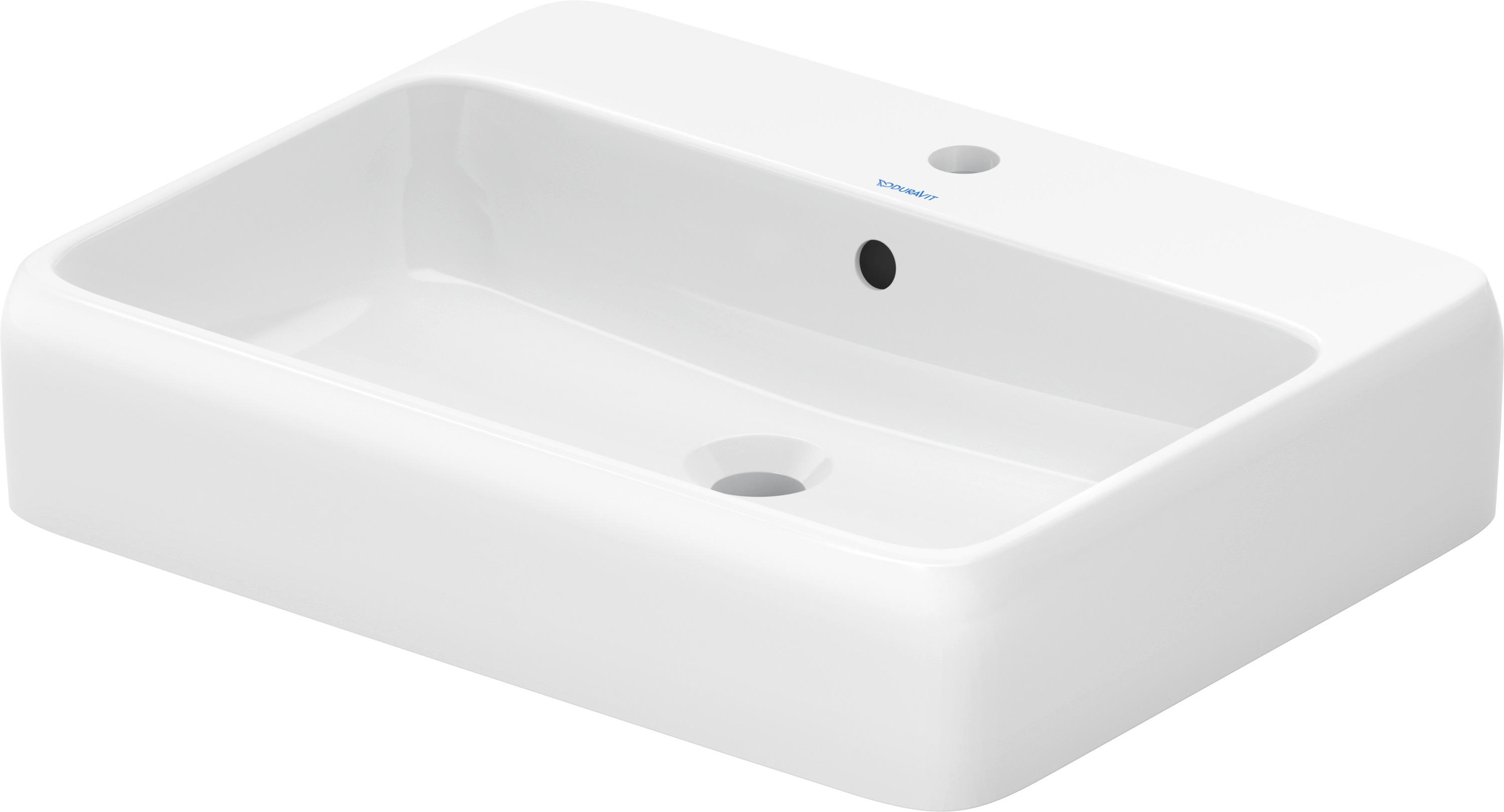 Duravit Qatego mosdótál 60x47 cm négyszögletes mosdótálak fehér 2385602027