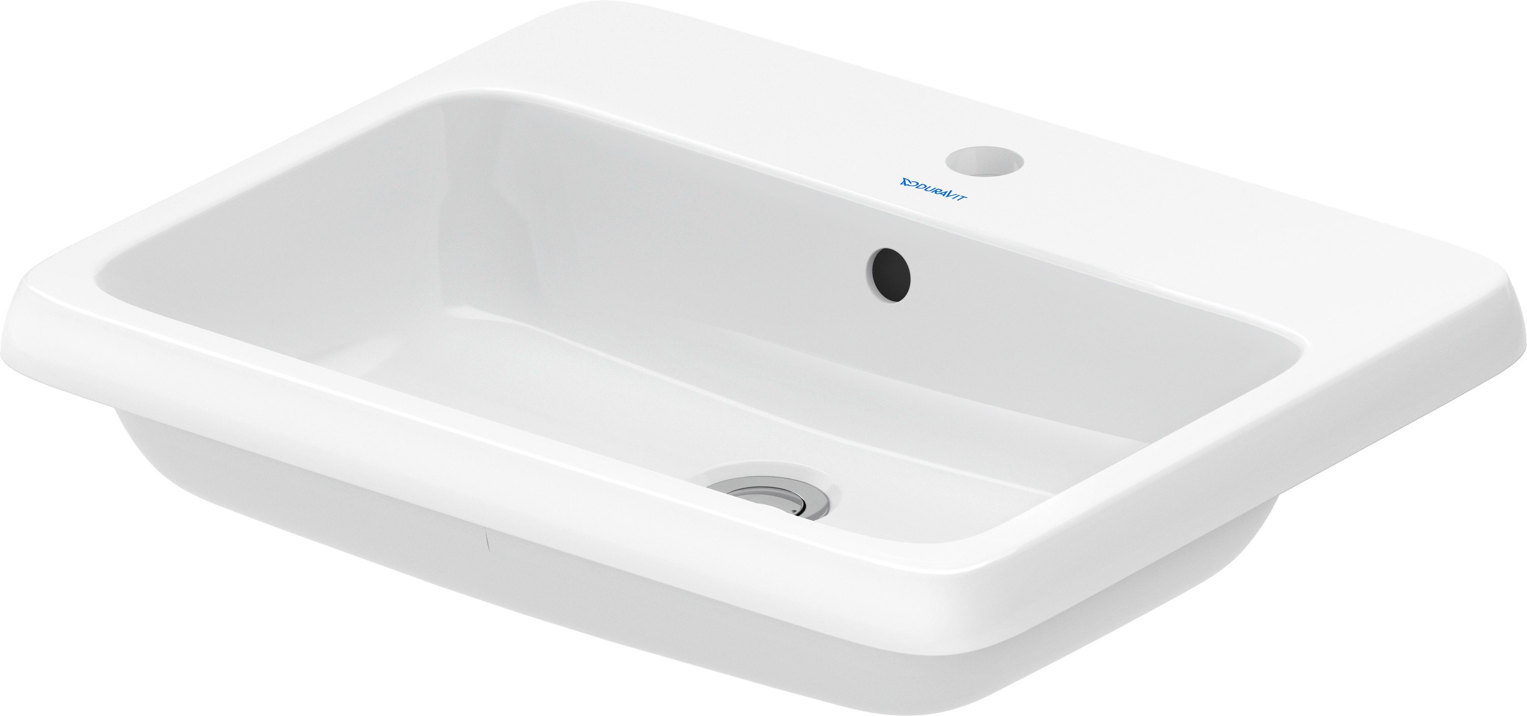 Duravit Qatego mosdótál 55x45.5 cm négyszögletes süllyesztett fehér 2396550027