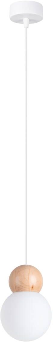 Sollux Lighting Pekka függőlámpa 1x8 W fehér-fa SL.1390