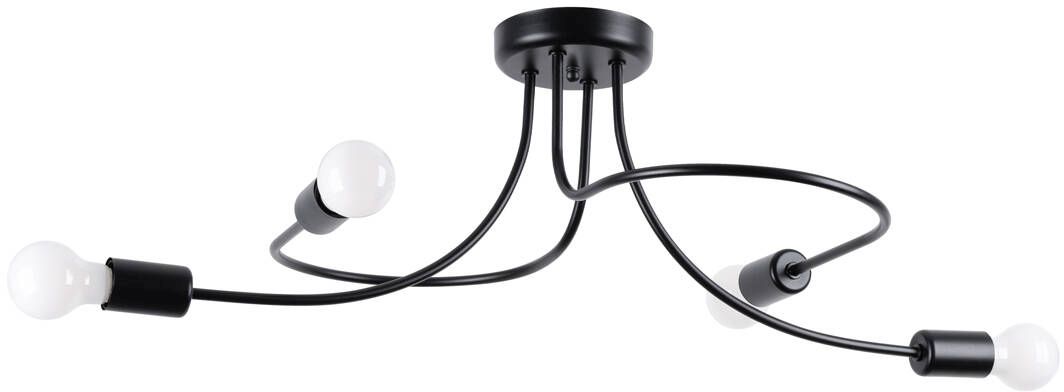Sollux Lighting Levar mennyezeti lámpa 4x15 W fekete SL.1455