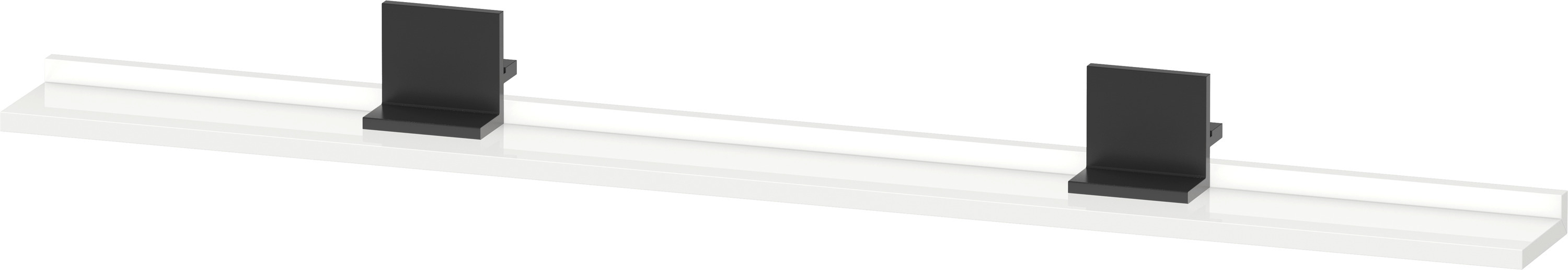 Duravit Sivida polc 128 cm fehér-fekete SV74350BD220000