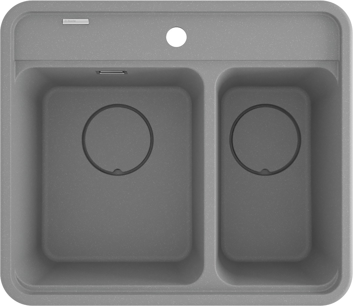 Deante Momi gránit mosogató 60x52 cm szürke/grafit/onix ZKM_S503