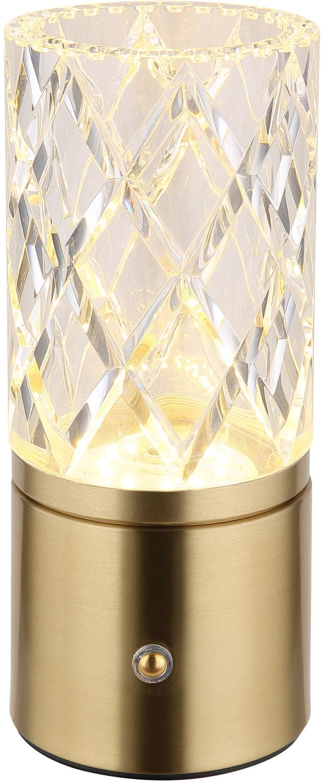 Globo Lighting Lunki asztali lámpa 1x2.5 W átlátszó-sárgaréz 21010M