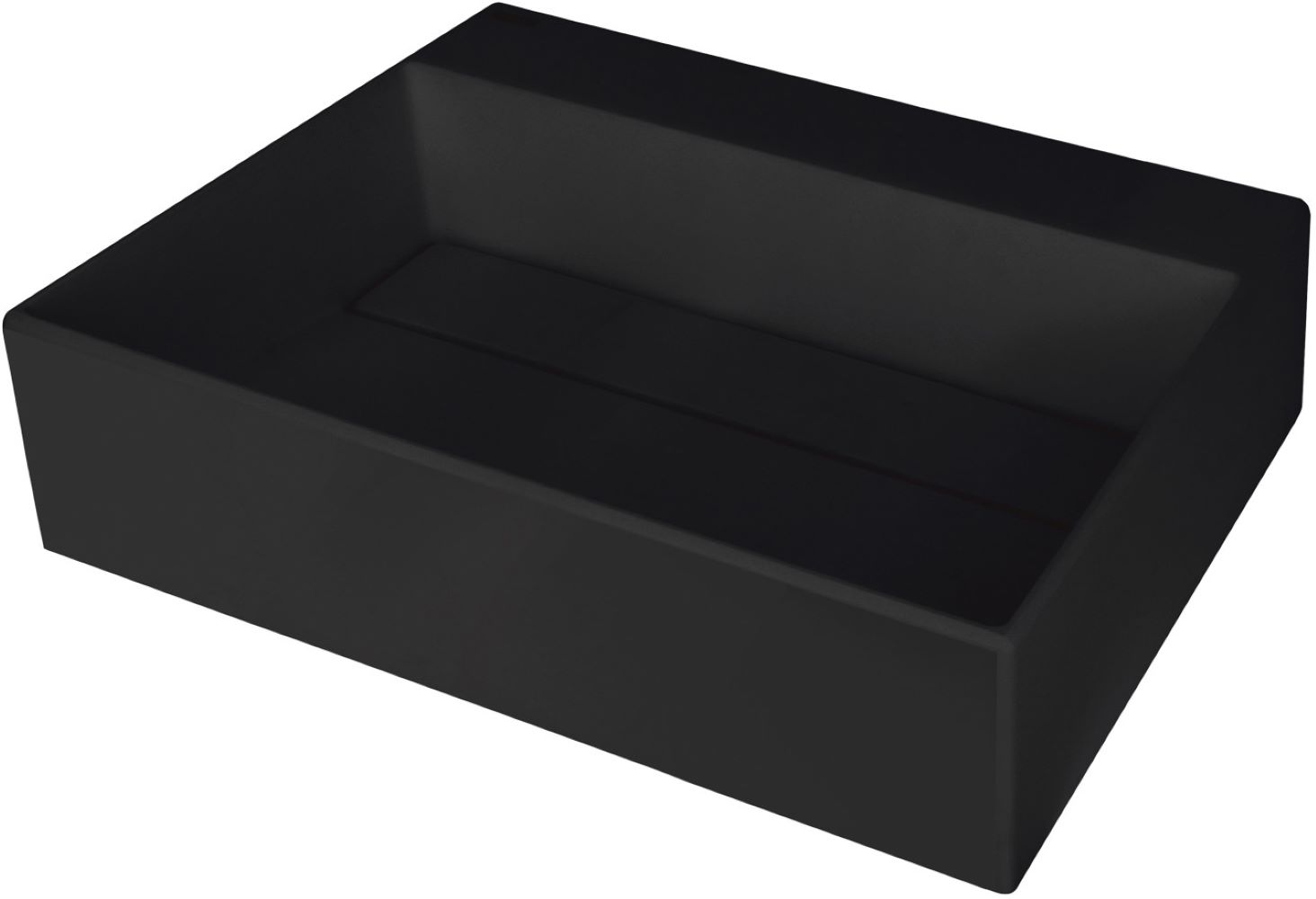 Deante Correo mosdótál 50x40 cm négyszögletes mosdótálak fekete CQR_NU5M