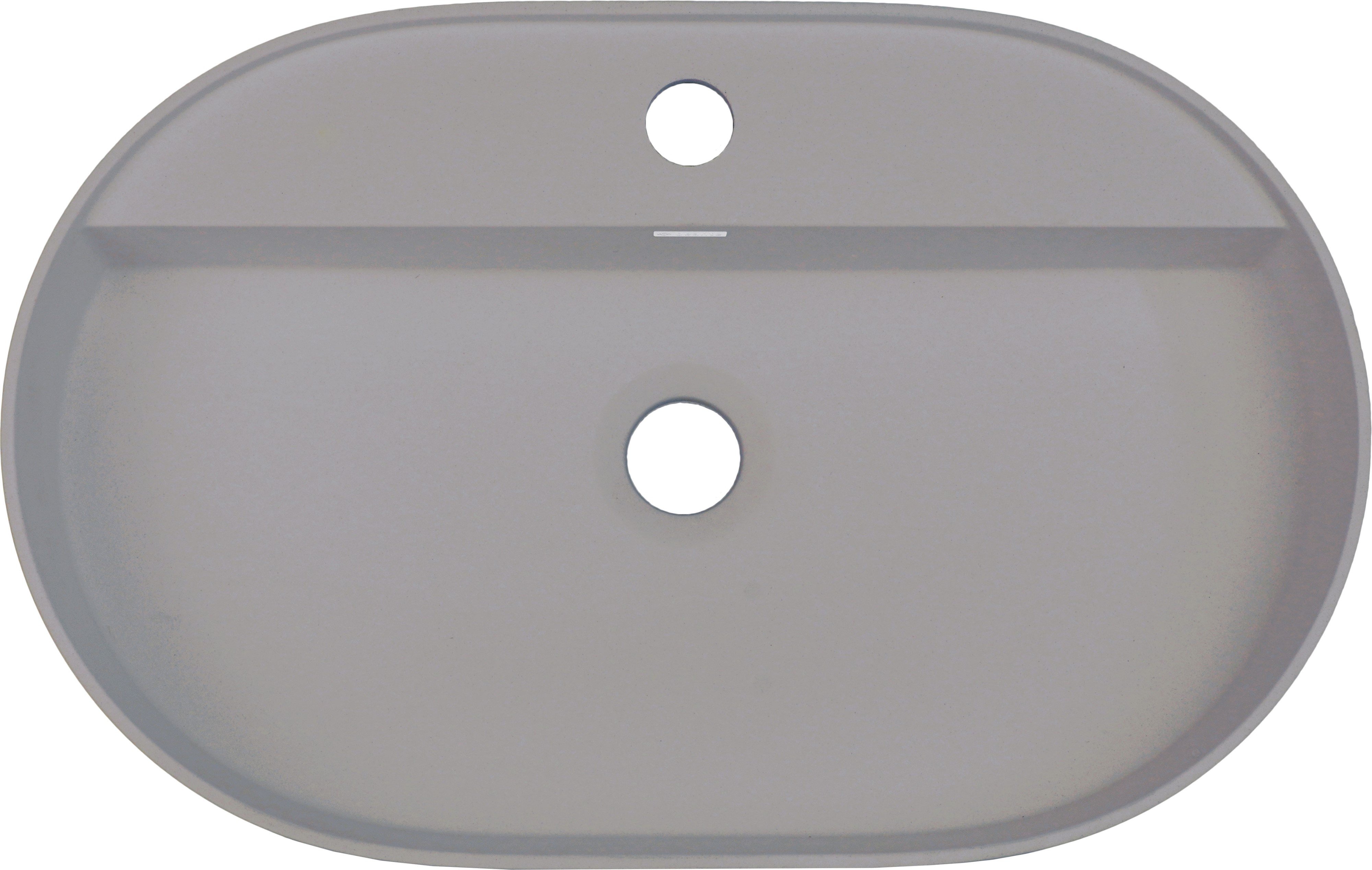 Deante Silia mosdótál 55x35 cm ovális mosdótálak szürke/kő CQS_SU6B