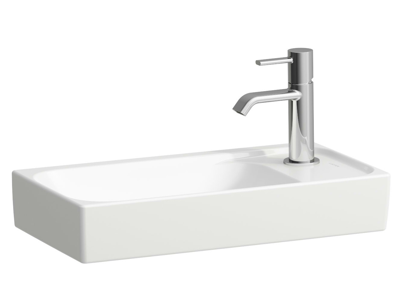 Laufen Meda mosdótál 46x23.5 cm négyszögletes klasszikus-beépíthető fehér fényes H8151134001141