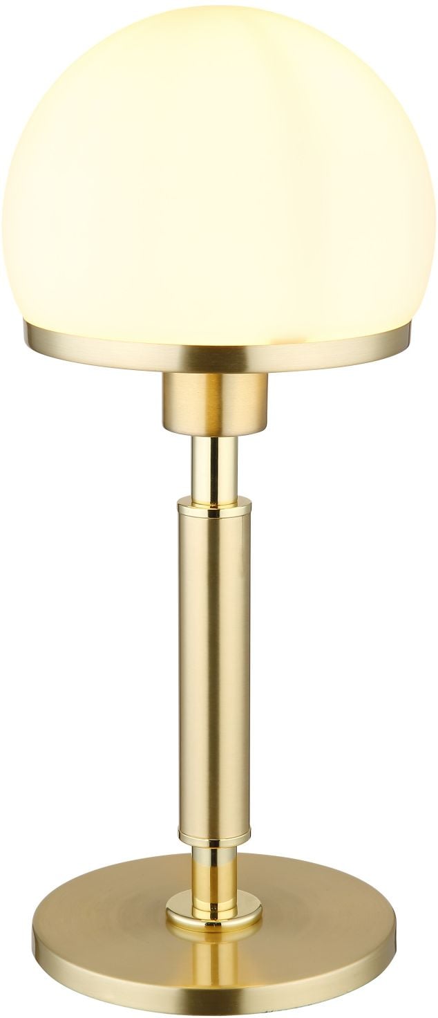 Globo Lighting Haku asztali lámpa 1x40 W fehér-fekete-sárgaréz 21954M