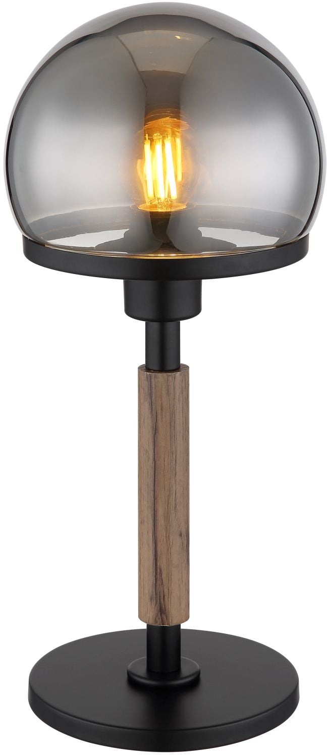 Globo Lighting Haku asztali lámpa 1x40 W fekete-füst színű -fa 21954S