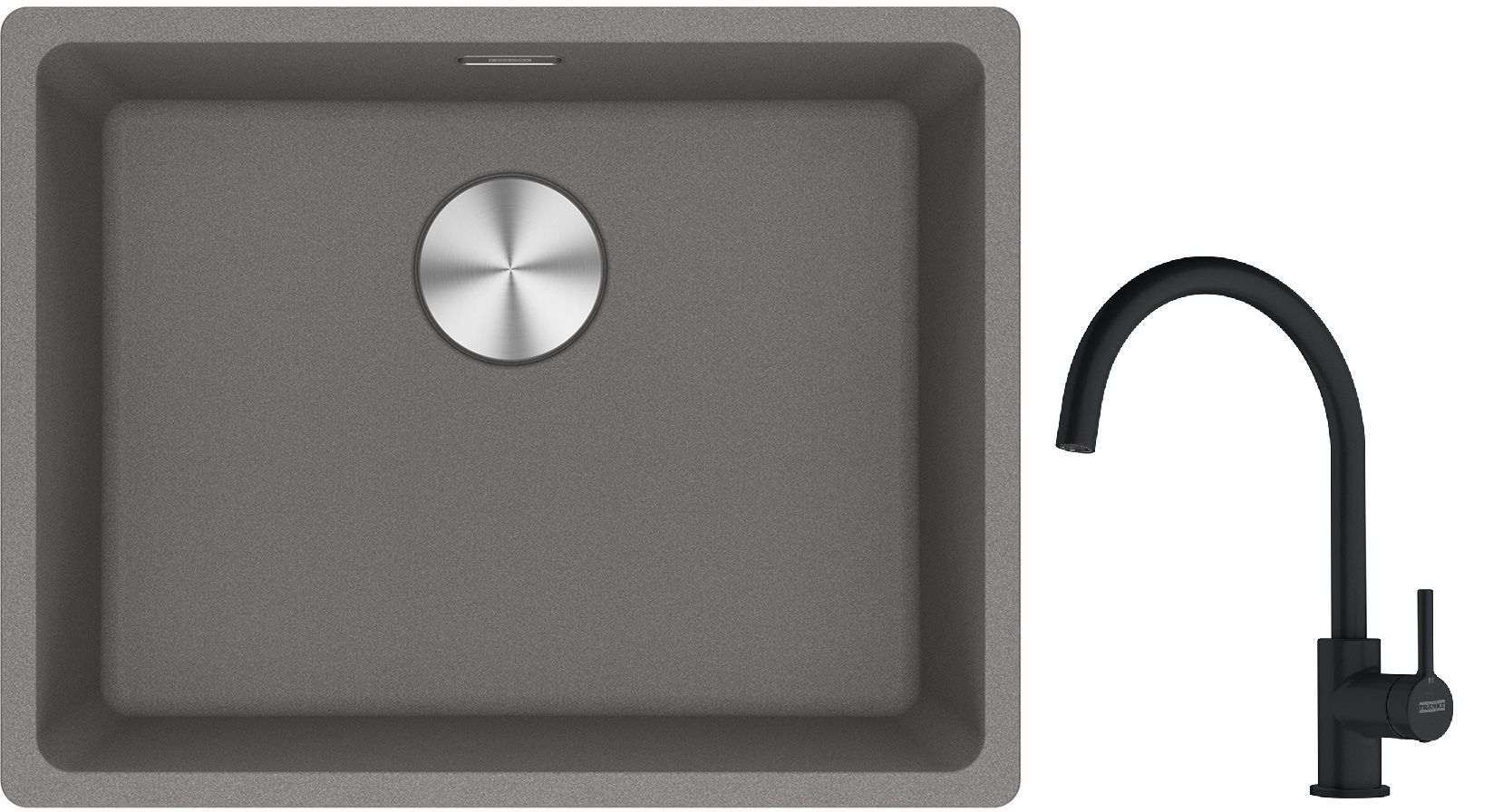 Készlet gránit mosogató Franke Maris 125.0687.254, konyhai csaptelep Franke Lina 115.0626.019