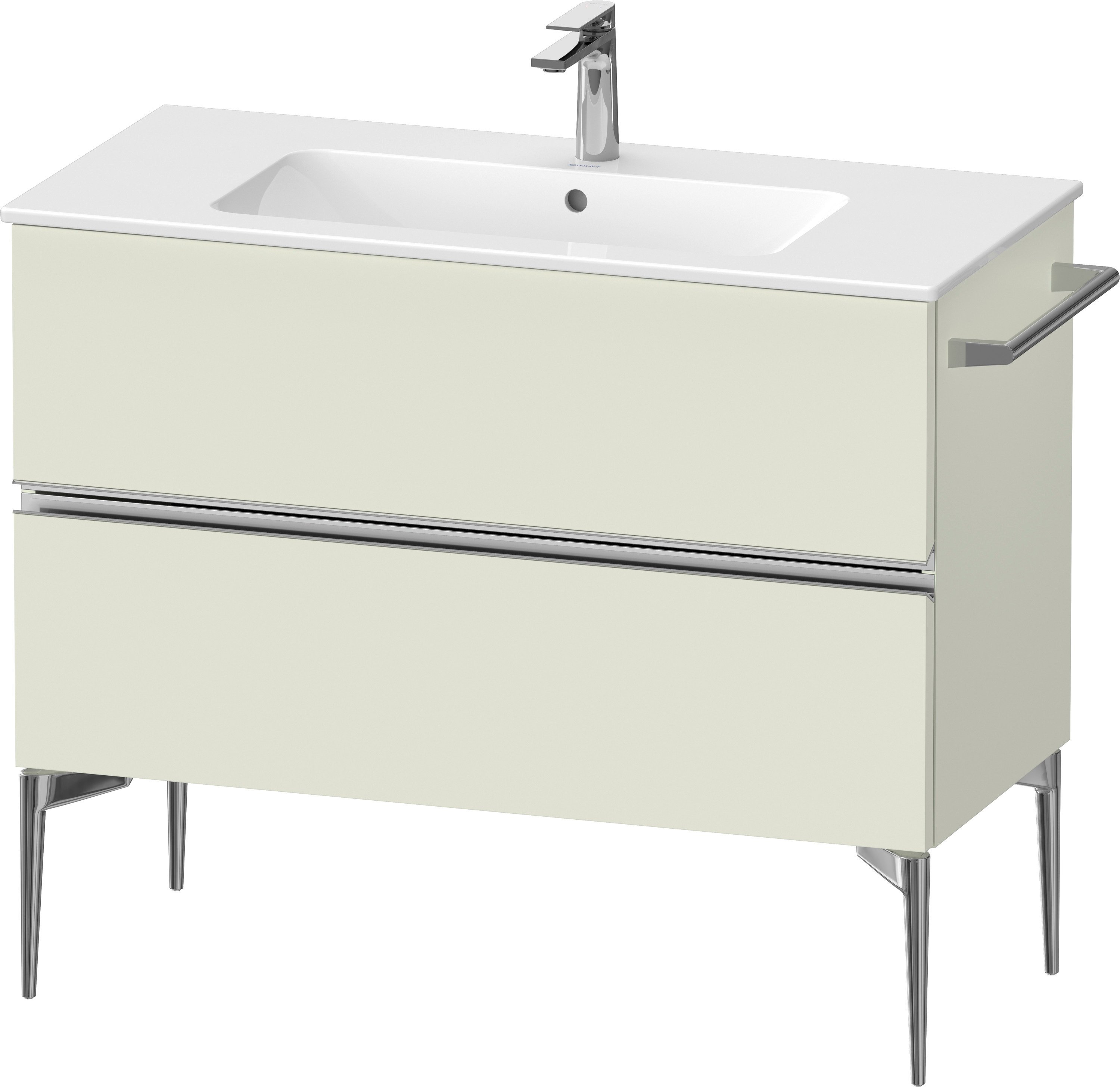 Duravit Sivida szekrény 101x47.7x59.1 cm mosdókagyló alá akasztható zöld-króm SV4645010HH0000