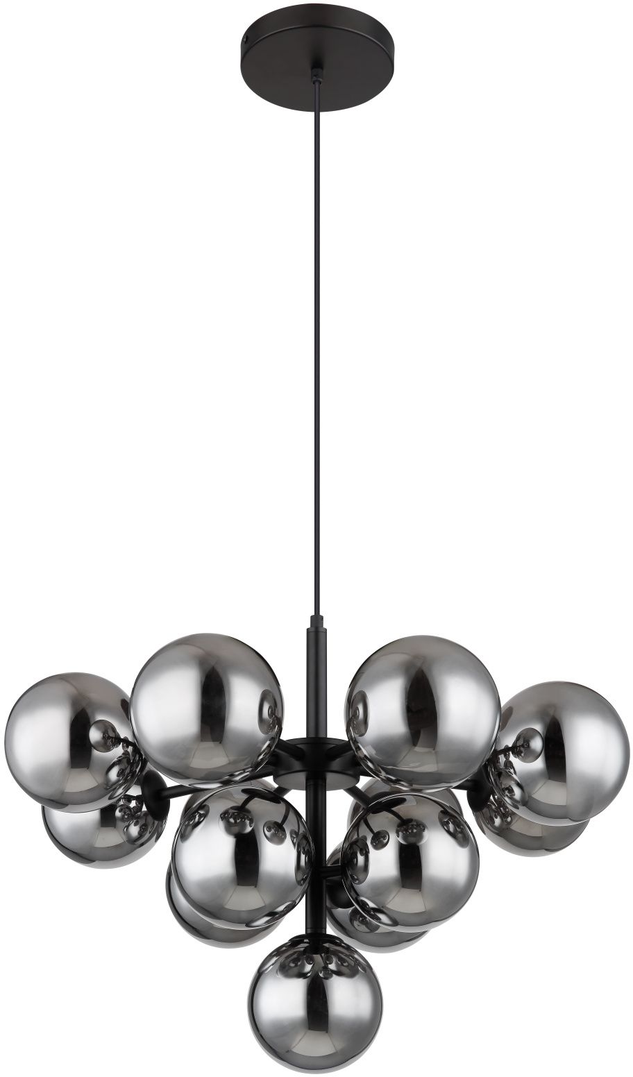 Globo Lighting Grappy függőlámpa x5 W fekete-füst színű 56143-13