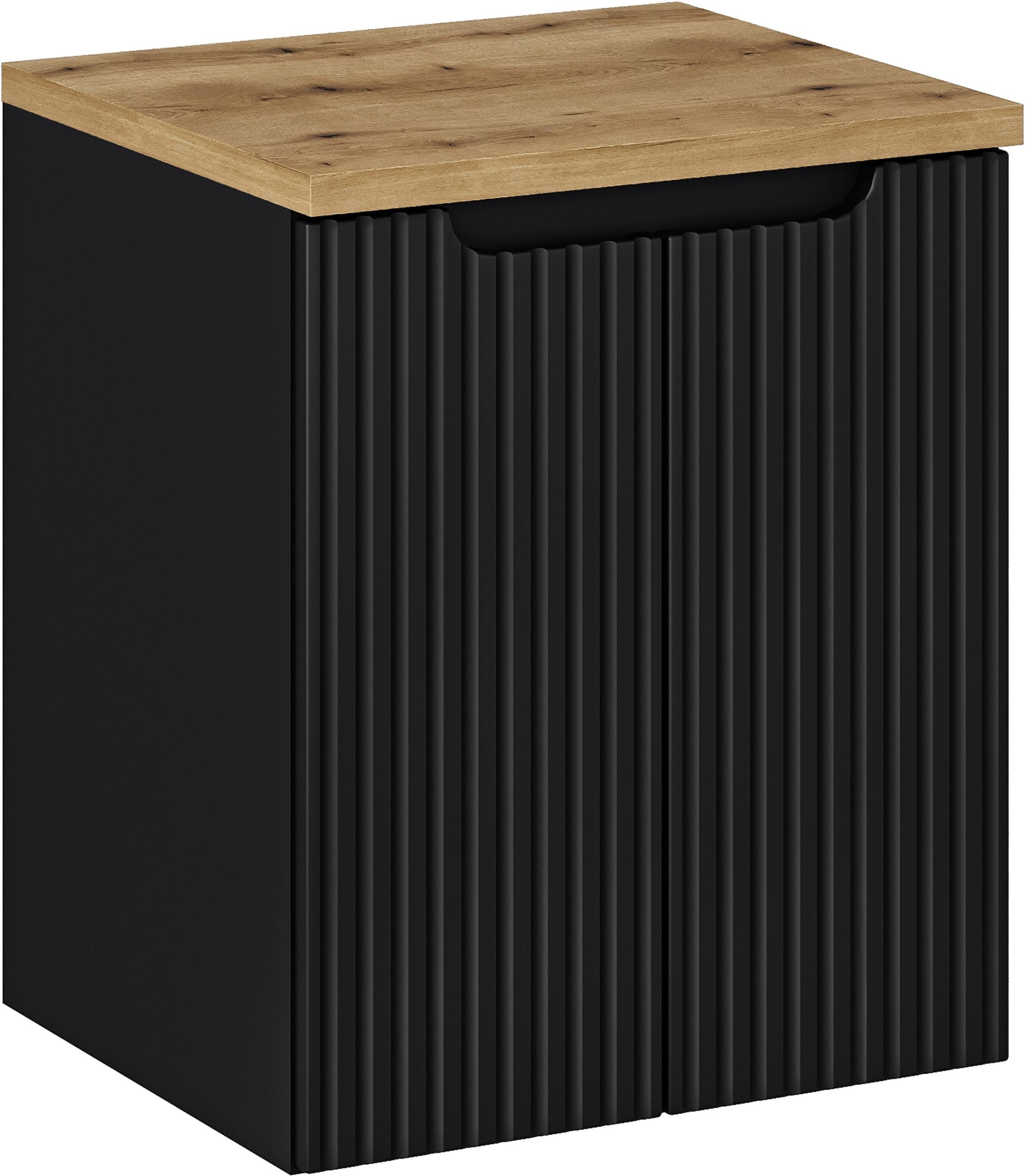 Készlet szekrény Comad Nova Black NOVA BLACK D2 82-50-2D, pult Comad Nova Oak NOVA OAK A 89-50