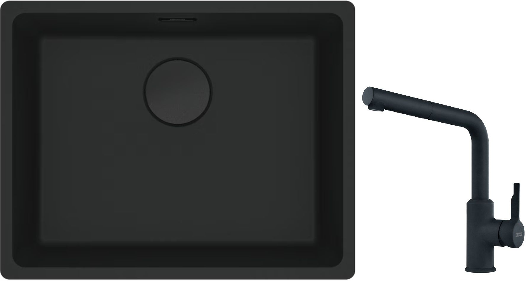 Készlet gránit mosogató Franke Maris 125.0697.759, konyhai csaptelep Franke Urban 115.0627.523