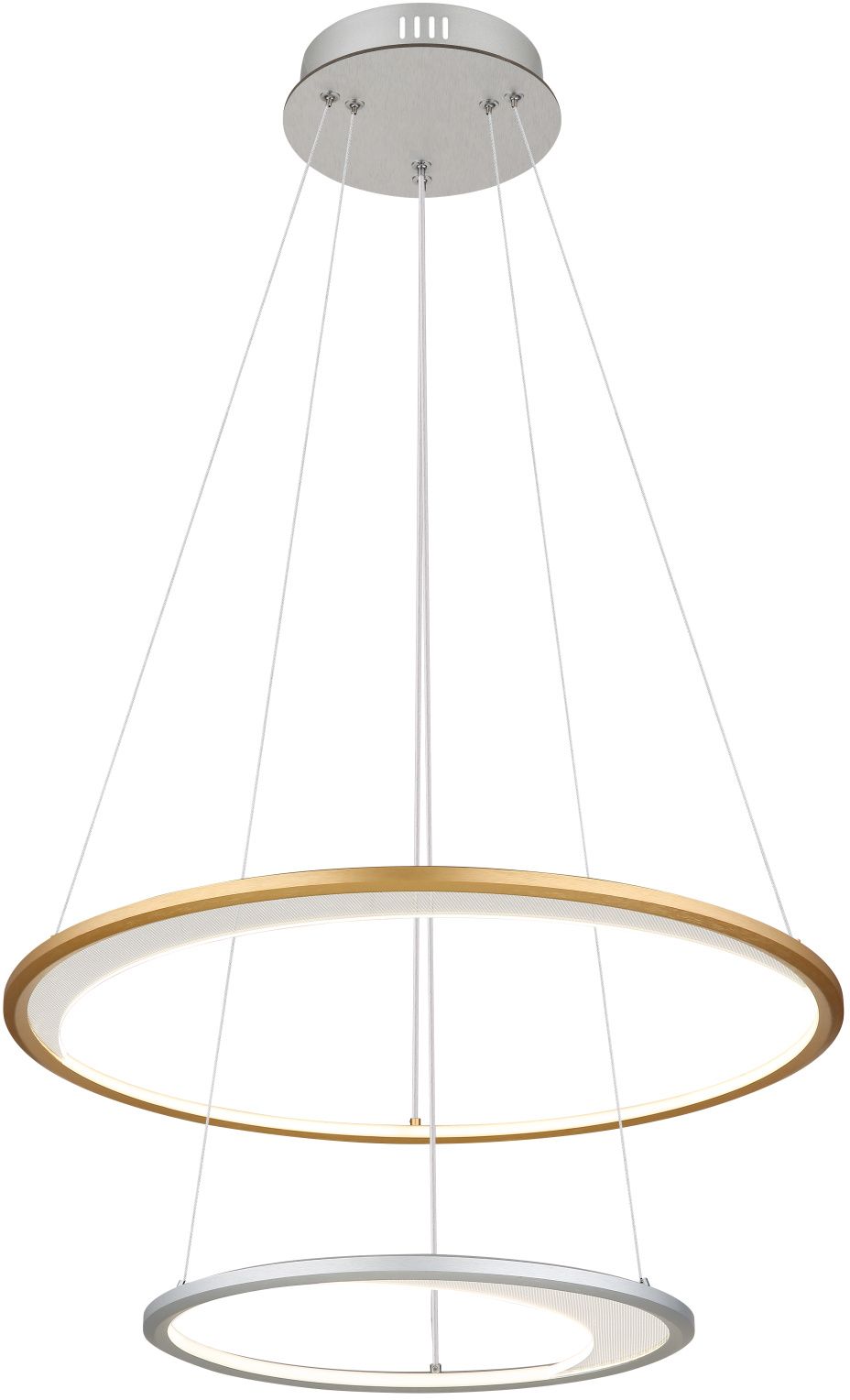 Globo Lighting Umbra függőlámpa 1x40 W fehér-arany-ezüst 67333-44H