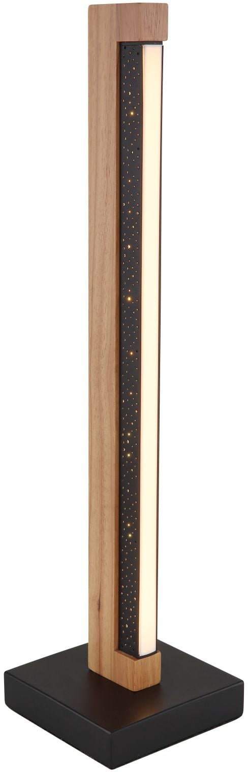 Globo Lighting Starla asztali lámpa 1x8 W fekete-fa 67849T