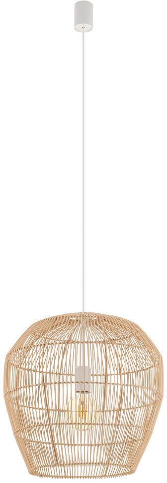 Nowodvorski Lighting Haiti függőlámpa 1x25 W fehér-fa 11163