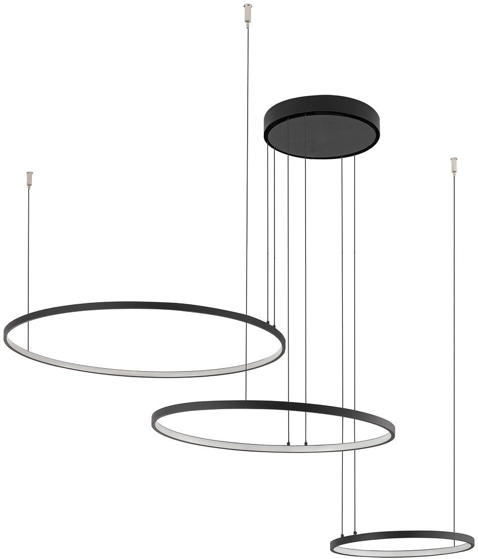 Nowodvorski Lighting Circolo mennyezeti lámpa x45 W fekete 10867