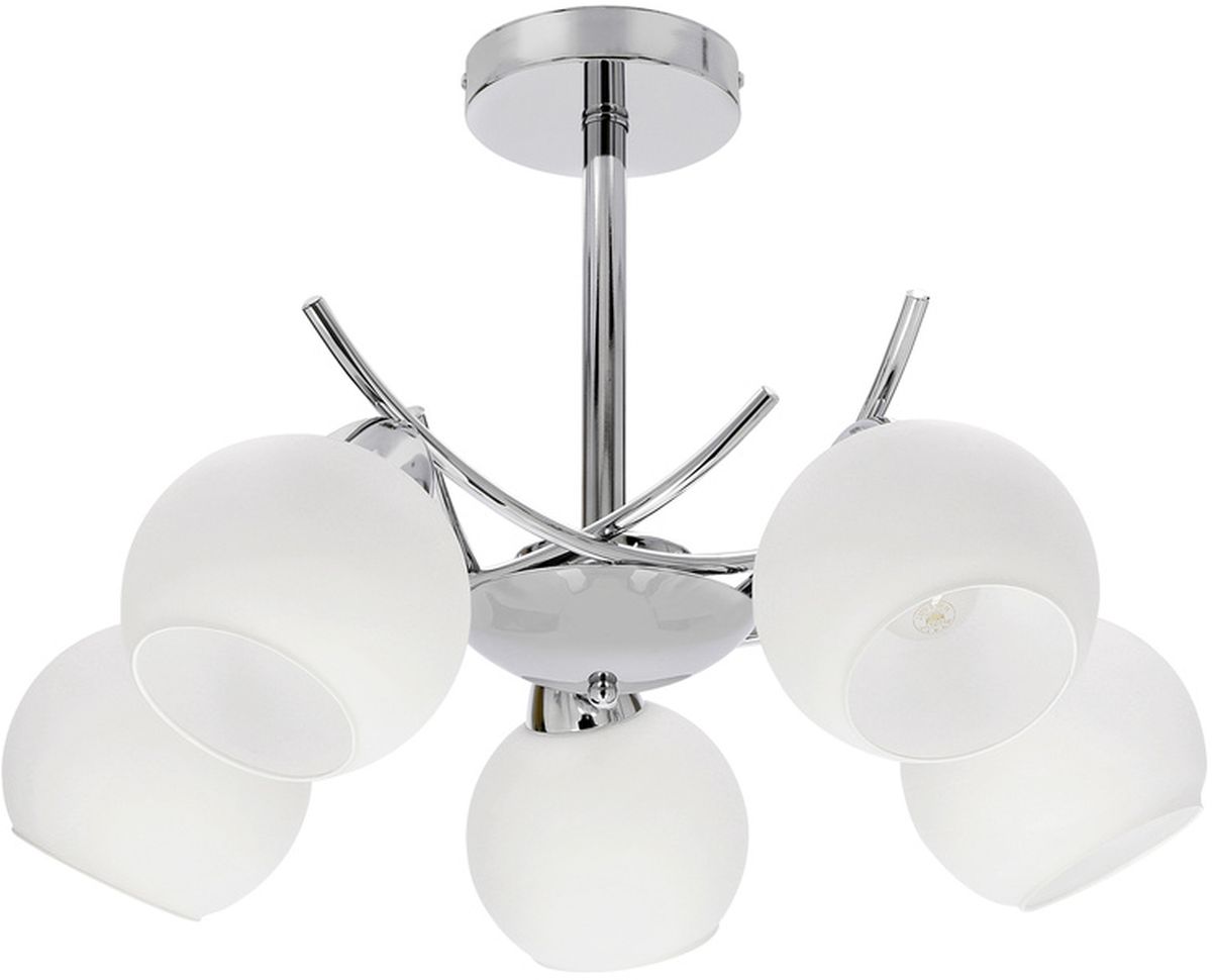 Candellux Amos mennyezeti lámpa 5x40 W fehér-króm 35-34984