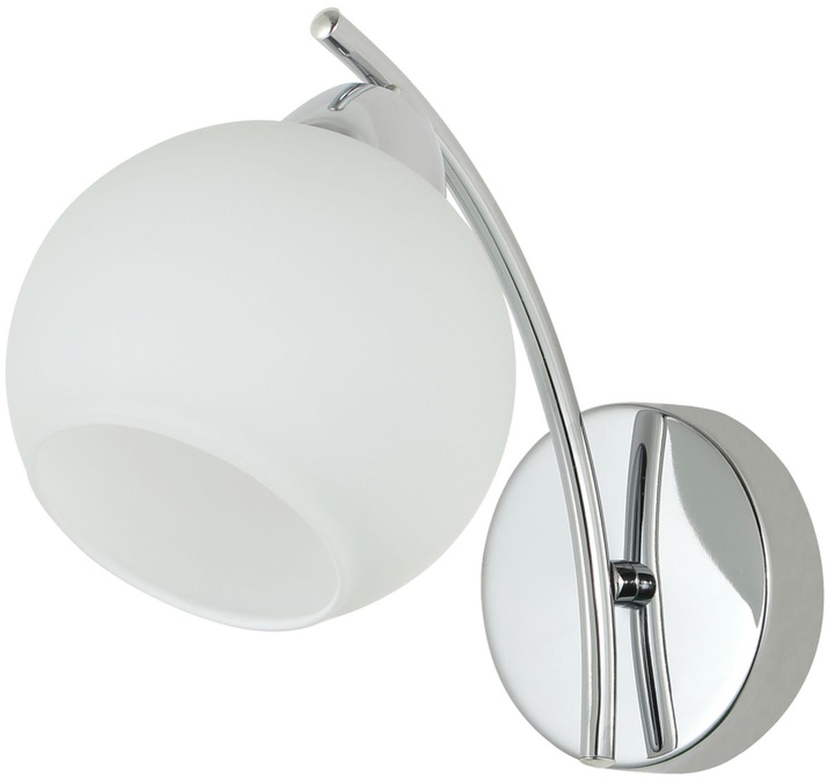 Candellux Amos oldalfali lámpa 1x40 W fehér-króm 21-35011