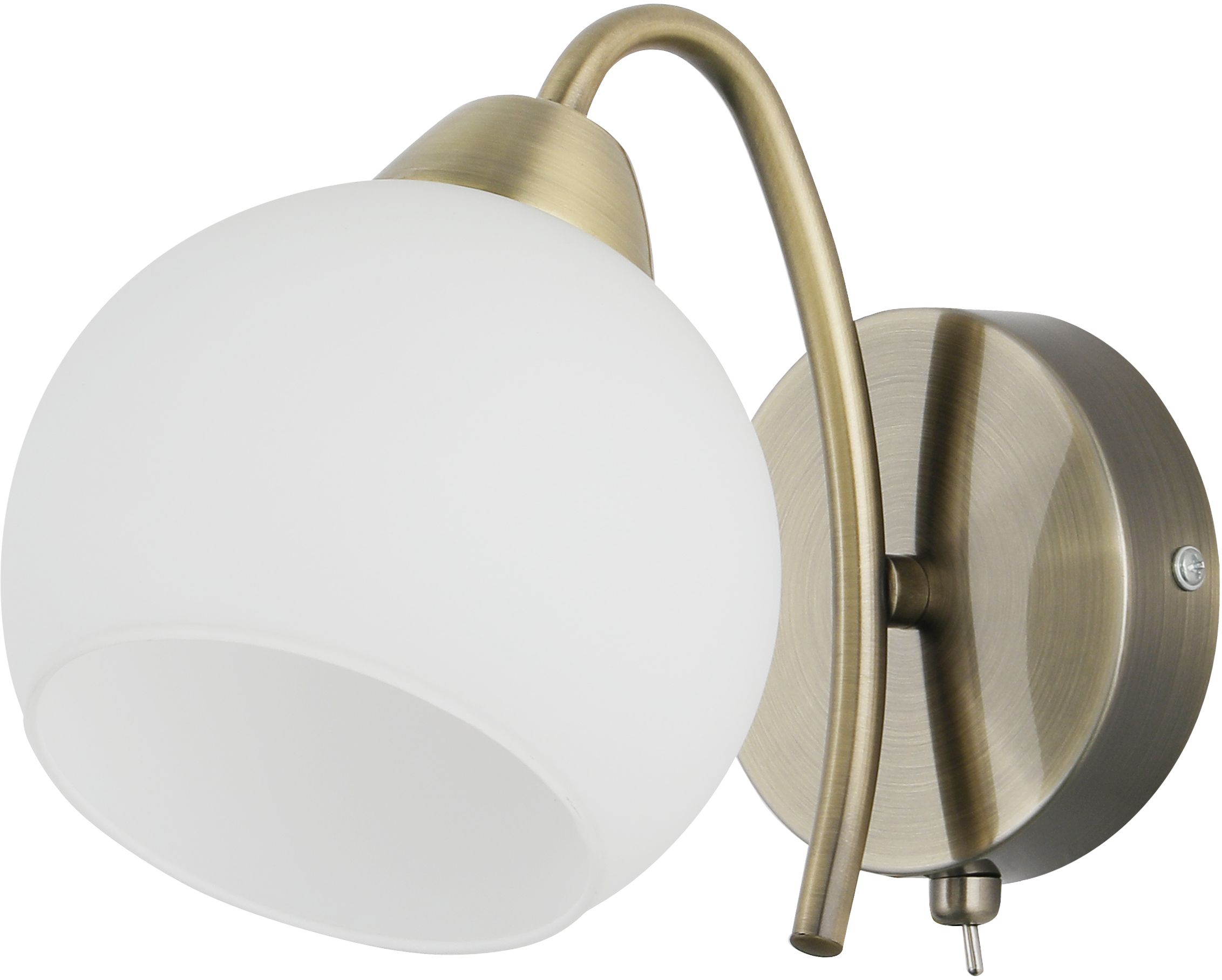 Candellux Nestor oldalfali lámpa 1x40 W fehér-patina 21-34977